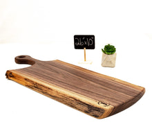 Load image into Gallery viewer, Large Charcuterie Board - Live Edge Cheese Board - Serving Platter -  Cutting Board - Rustic Cheese Board - Housewarming Gift